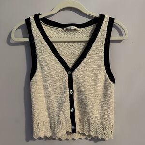 Abercrombie crochet-style top